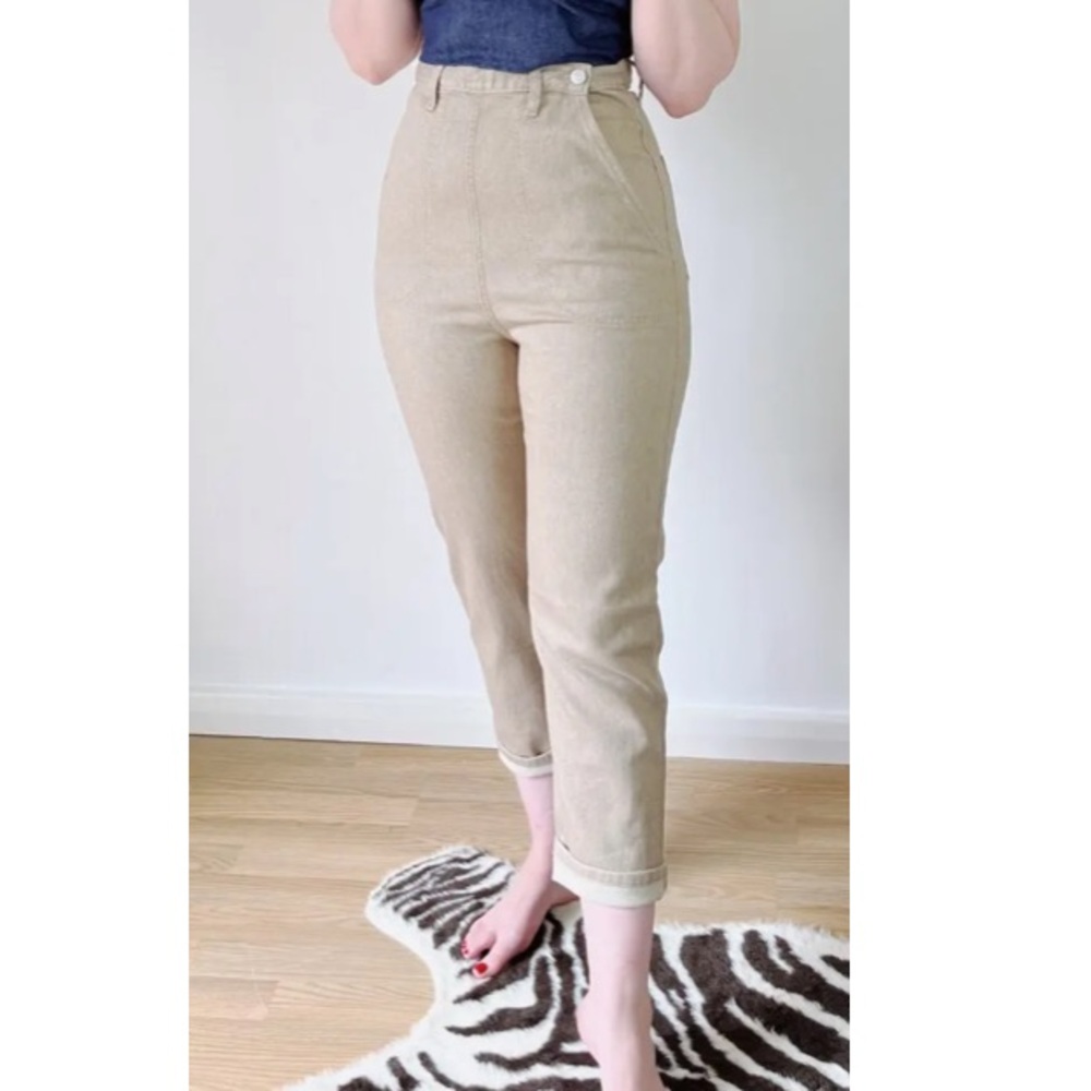Freddies of Pinewood UK Beige Classic Petal Pushers size 30